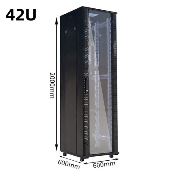 42U服务器机柜加厚钢板网络机柜机房用服务器机柜网络机柜批发